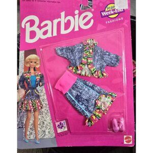 Vintage 1993 Mattel Barbie Fashions Jeans Week End Set